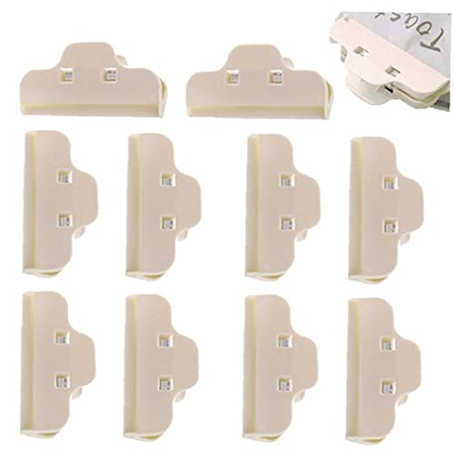 Fopytu Lebensmittelbeutelklammern, 10 Stcs Wiederverwendbare Chip -Beutel -Clips Für Lebensmittellager, Plastikdichtungsklammern Für Snack, Kaffee, Zuhause, Küche, Reisen, Camping von Fopytu