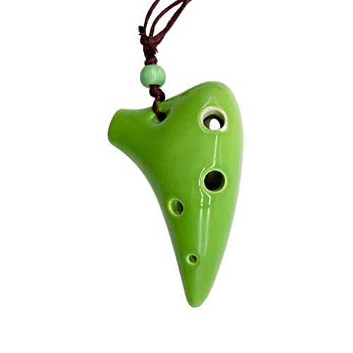 Fopytu Ocarina 6 Loch Alto C Keramik Okarinas, Musikinstrument Geschenk Für Kinder Erwachsene Nackengurt Für Anfänger Und Professionelle Leistung Fopytu Ocarina 6 Loch Alto C Keramik Okarinas, Musikinstrument Geschenk Für Kinder Erwachsene Nackengurt Für Anfänger Und Professionelle Leistung von Fopytu