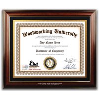 Personalisiert Schreiner Holzarbeit Zertifikat - Digital Oder Gedruckt Carpenter University Award Diplom Geburtstagsgeschenk Weihnachten Geschenk von ForAnyOccasionGift