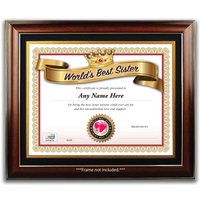 Personalisierte Beste Schwester in Der Welt Award Zertifikat - Digital Oder Gedruckt Geburtstagsgeschenk, Weihnachten, Geschenk, Karte Diplom #1 Personalisierte Beste Schwester in Der Welt Award Zertifikat - Digital Oder Gedruckt Geburtstagsgeschenk, Weihnachten, Geschenk, Karte Diplom #1 von ForAnyOccasionGift