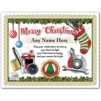 Personalisierte Weihnachten Automechaniker Zertifikat - Digital Oder Gedruckt Auto Garage Tools Shop Toller Stopf Stuffer Geschenk Eltern Papa von ForAnyOccasionGift