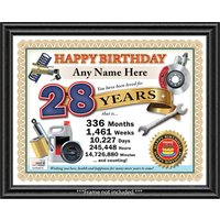 Personalisiertes Automechaniker Geburtstagszertifikat - Jedes Alter Digital Oder Gedruckt Unikat Personalisierte Geschenkkarte Werkzeuge Auto Garage von ForAnyOccasionGift