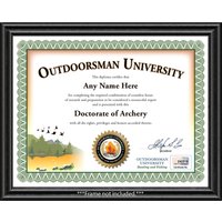 Personalisiertes Bogenschießzertifikat - Digital Oder Gedruckt Outdoorsman University Hunter Award Diplom Camp Birthday Geschenk Weihnachten von ForAnyOccasionGift