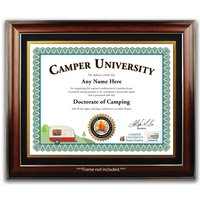 Personalisiertes Camper Zertifikat - Digital Oder Gedruckt Camping Outdoorsman Camp Gear Custom Diplom Tolles Geburtstagsgeschenk von ForAnyOccasionGift