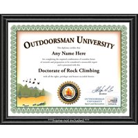 Personalisiertes Kletterzertifikat - Digital Oder Gedruckt Outdoorsman University Climber Award Diplom Camp Camper Geburtstagsgeschenk Weihnachten von ForAnyOccasionGift