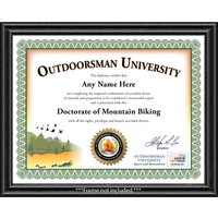 Personalisiertes Mountainbiken Outdoorsman Uni Zertifikat - Digital Oder Gedruckt Bike Award Diplom Geburtstag Geschenk Weihnachten von ForAnyOccasionGift