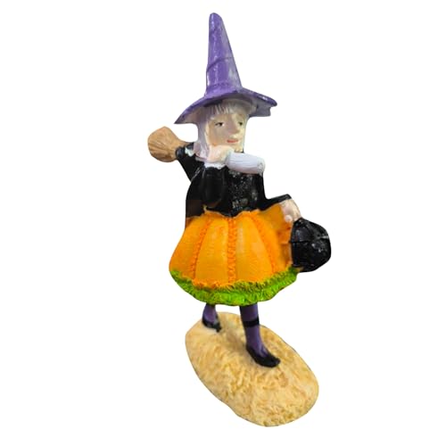 ForMitanss Halloween Deko, Mini Hexe Figuren Harz Dekorative Ornamente Gothic Mini Party Geschenk Home Desktop Craft Ornaments von ForMitanss