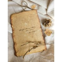 Immer Dran Denken Du Bist Die Magie... Handgeschriebene Affirmation Wandbehang Handgeschöpftes Papier Vintage Wanddeko von ForTheMagicOnes