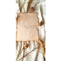 Lehne Dich in Deine Magie, Lass Das Leben Lieben. Handgeschriebene Affirmation Zur Selbstliebe, Vintage Handgemachtes Papier-Wandbehang-Kunst-Dekor von ForTheMagicOnes