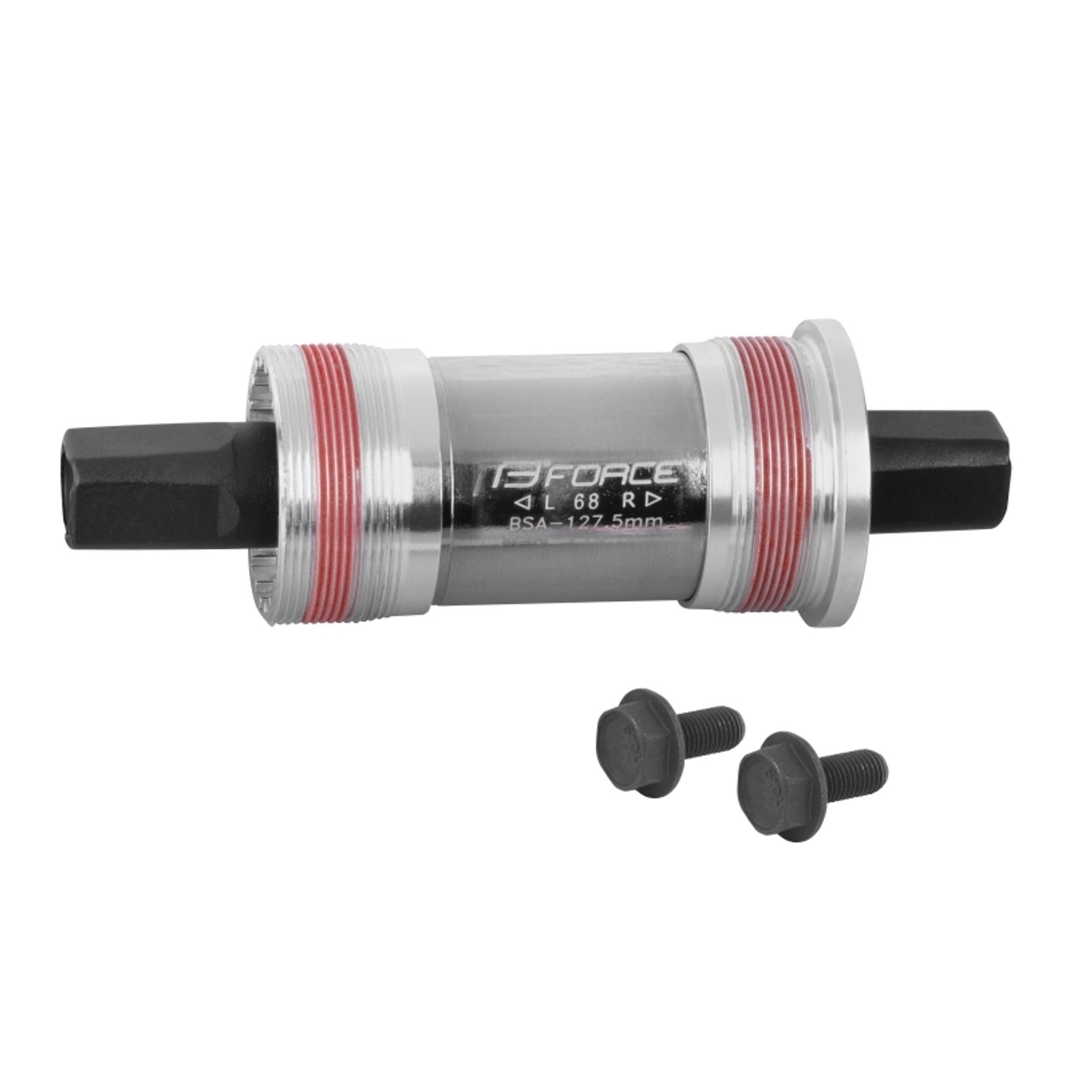 Force 4-Kant Alu Tretlager mit BSA Gewinde Länge 127,5 mm Force 4-Kant Alu Tretlager mit BSA Gewinde Länge 127,5 mm von Force