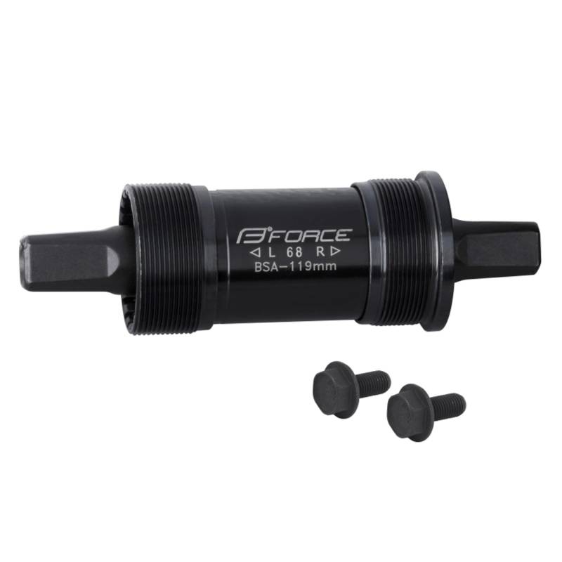 Force 4-Kant Stahl Tretlager mit BSA Gewinde Länge 119 mm Force 4-Kant Stahl Tretlager mit BSA Gewinde Länge 119 mm von Force