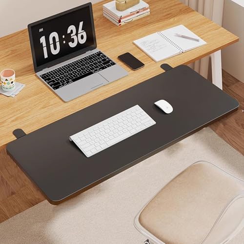 ForceRoute Faltbar Schreibtisch Extender,Faltbares Schreibtisch Extender Regal,Faltbare SchreibtischverläNgerung,Klappbar Kein Bohren Schreibtisch Tisch-VerläNgerung FüR Schreibtisch/Esstische von ForceRoute