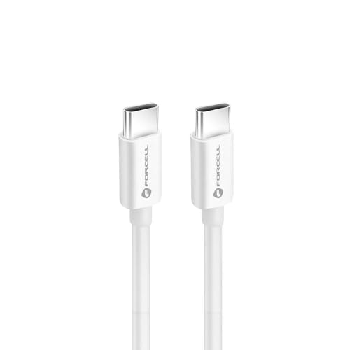 Forcell Kurzes USB-C vs USB-C Kabel, 25 cm, Schnellladung 60 W für Oppo Reno 8 Pro, 8 Lite, 8, 6, 6 Pro / A77, A16s, A57, A57s / Find N2 Flip, X5 Lite von Forcell