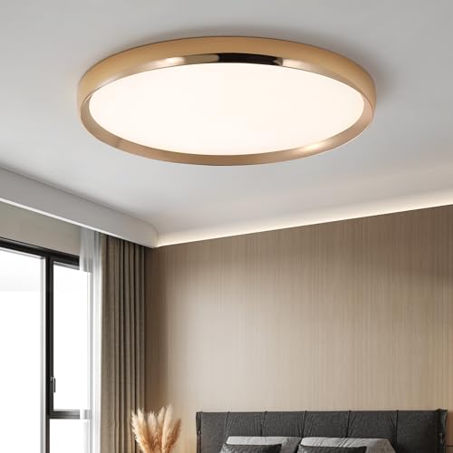 Fordeson 50cm Goldfarbene LED Deckenleuchte Dimmbar – Ultra-Dünne Schlafzimmerlampe Flach, 40W, 3000K-6000K – Moderne Küchenbeleuchtung für Wohnzimmer, Bad, Büro, Homeoffice Fordeson 50cm Goldfarbene LED Deckenleuchte Dimmbar – Ultra-Dünne Schlafzimmerlampe Flach, 40W, 3000K-6000K – Moderne Küchenbeleuchtung für Wohnzimmer, Bad, Büro, Homeoffice von Fordeson