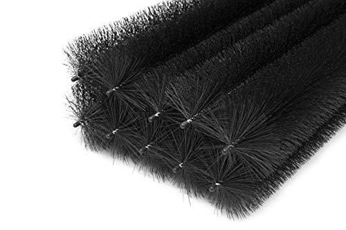 Forega - Dachrinnenbürste 12 m 120 cm Ø 19 cm 10 Stück | UV-beständig | Blattschutz | einfache Installation | Sonnenschutz (verzinkter Draht) von Forega