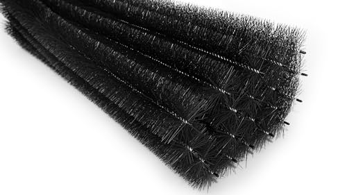 Forega Dachrinnenbürste und Solarpanel Ø12cm, 43m (je 120cm) verzinkter Draht | Schutz vor Laub und Tieren | mit Haken zum einfachen Anschluss von Forega