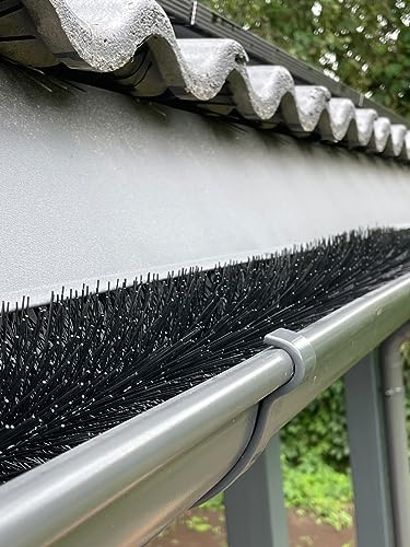 Forega - Dachrinnenbürste 18m / 24 m 120 cm Ø 15 cm Marderschutz 15/20 Stück auf einem verzinkten Draht mit Haken zur Befestigung! (18m) von Forega