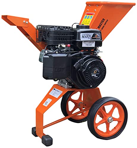 Benzin Häcksler 6 PS 4-Takt Motor 208 CCM AST Laub Holz Garten-Häcksler Garten-Schredder Motor-Häcksler Trommelhäcksler von Forest Master