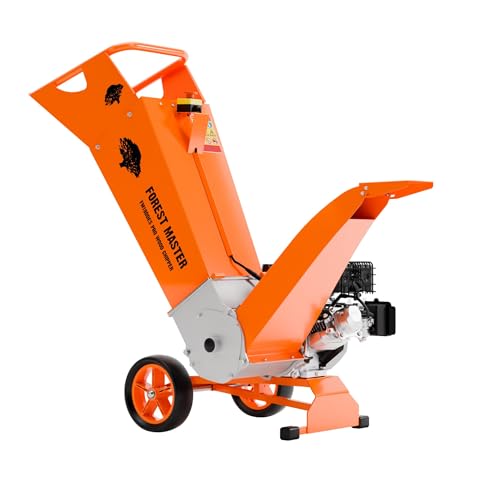 Forest Master FM18DDES Profi-Benzin-Holzhäcksler & Gartenhäcksler – 18PS LCT 478cc Motor, Elektrostart, Äste bis 125 mm, Direktantrieb, Wendemesser von Forest Master