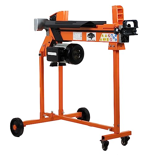 Forest Master Holzspalter 7 Tonnen Brennholzspalter (inkl. Doppelklinge, Tisch und Rücklaufsperre) kontinuierlich variabel bis zu 50 cm im Durchmesser CE-Zertifiziert von Forest Master