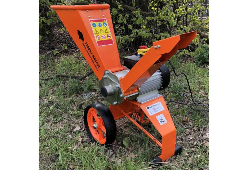Forest Master Messerhäcksler Elektro Häcksler 2800 Watt, 4 PS inkl. Messer Nuss und Schrauben, 5 cm max. Astdurchmesser von Forest Master