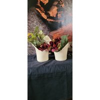 Handgetöpferte Blumenvase, Keramikvase, Blumenstecker Handgetöpferte Blumenvase, Keramikvase, Blumenstecker von ForestBirdKreationen