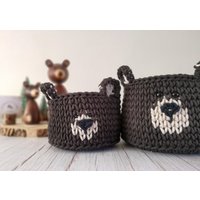 Bär Korb Häkeln Kidful Handgemachte Geschenke Cutee Natur Decorer Gifte Bär Korb Häkeln Kidful Handgemachte Geschenke Cutee Natur Decorer Gifte von ForestPiggy