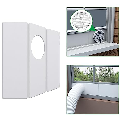 Forestchill Tragbare Klimaanlage Fensterdichtungsplatten Kit für 15 cm Durchmesser Abluftschlauch Universal AC Vent Kit für Schiebefenster und hängende Fenster von Forestchill