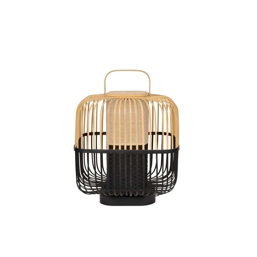 Forestier - Bamboo Square Tischleuchte M Black von Forestier