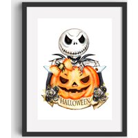 Halloween Print | Jack O Windlicht Dies Ist Gruselige Herbstdruck Kürbis Druck von ForevaAfterCreations