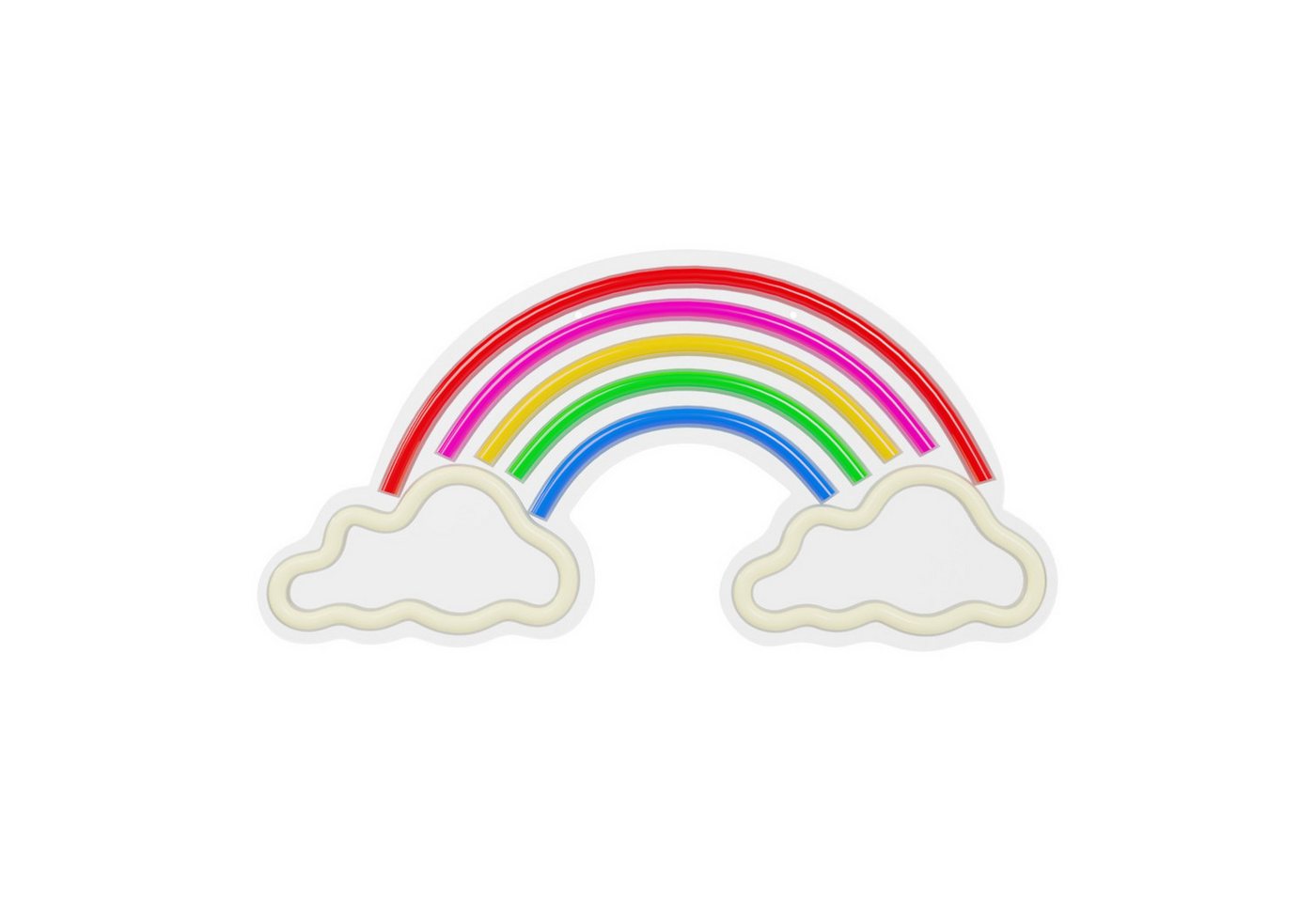 Forever Light LED-Dekofigur LED-Neonleuchte Plexiglas Regenbogen-Leuchte mit Wolken - 84lm, 0,82A Forever Light LED-Dekofigur LED-Neonleuchte Plexiglas Regenbogen-Leuchte mit Wolken - 84lm, 0,82A von Forever Light