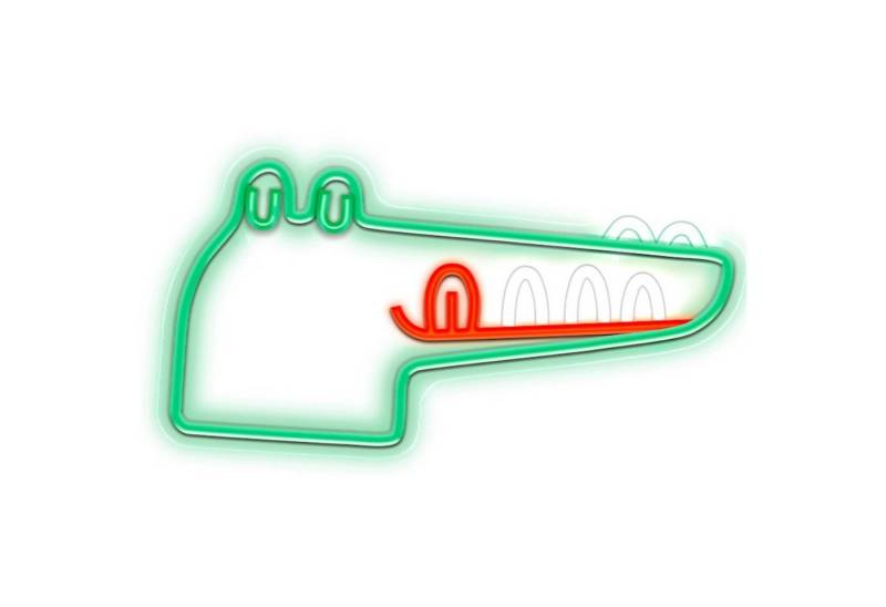 Forever Light LED Dekofigur Neon LED JURASSIC CROC grün Licht Wandhalterung zum Aufhängen Forever Light LED Dekofigur Neon LED JURASSIC CROC grün Licht Wandhalterung zum Aufhängen von Forever Light