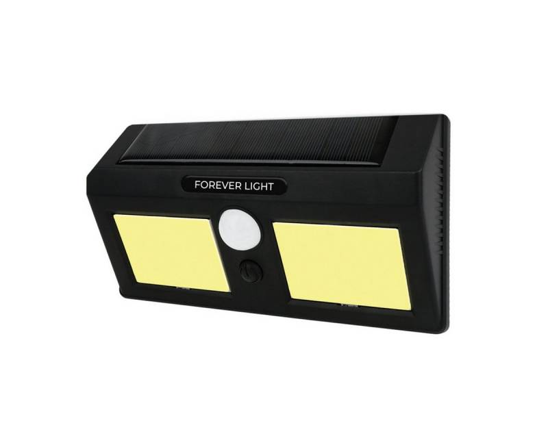 Forever Light LED Solarleuchte Solar-LED-Wandleuchte SUNARI FLS-18 mit PIR-Sensor, 3W, 200 lm, LED fest integriert, Kaltweiß von Forever Light