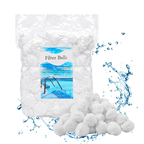 Forever Speed 1400g Filterballs für Sandfilteranlagen, Geeignet für Pool Filter, Schwimmbad und Aquarien Filteranlage, Poolreinigung Zubehör.Weiß Filterballs von Forever Speed