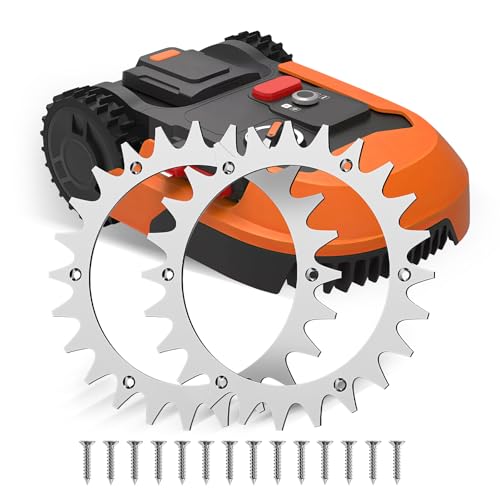Forever Speed 2 Stück Mähroboter Spikes für Worx Landroid L, Senkschraubenloch-Entgraten, 225-mm-Rasenmäher-Roboternägel, 14 selbstschneidende Schrauben von Forever Speed