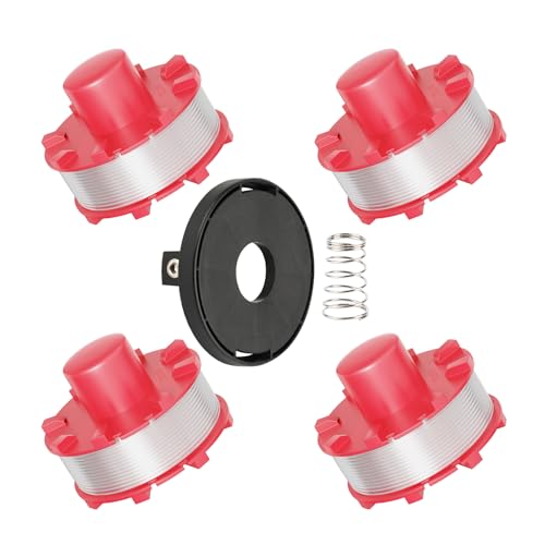 Forever Speed 2mm, 8.0m Rasentrimmer Spule Kompatibel mit Einhell Rasentrimmer, Trimmer Spulenmodell WA0010/WA6531(4 Ersatzspulen, 1 Kappe, 1 Federn) von Forever Speed