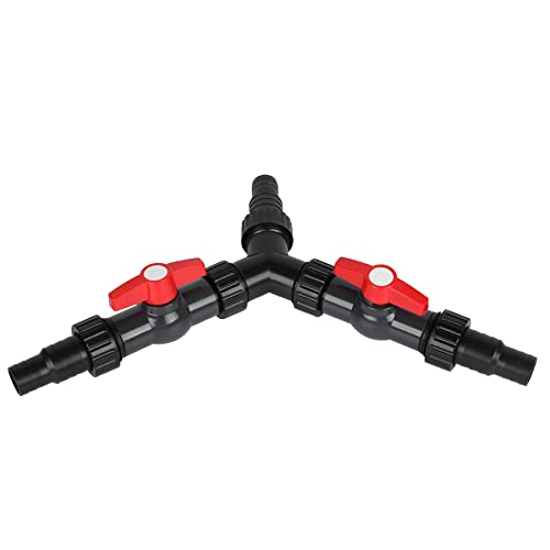 Forever Speed 3-Wege-Ventil Y-Verteiler 20/25mm (3/4" 1") mit 2 Absperrhähnen wasserverteiler für Teichpumpe Wasserläufe von Forever Speed