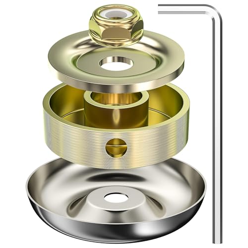 Forever Speed Rasenmäherzubehör enthält 5 Metallzahnrad-Messer-Muttern-Sets, Rasenmähermesser-Adapter-Sets von Forever Speed