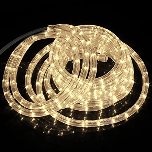 Forever Speed 6M LED Lichterschlauch Außen,216LEDs Wasserfest LED Lichtschlauc Schlauch Außen und Innen für Weihnachten, Hochzeit, Dach, Zaun Dekoration Beleuchtung WarmWeiß IP65 von Forever Speed