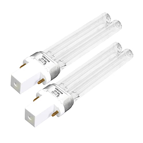 Forever Speed UVC Ersatzlampe Ersatzröhre UV Leuchtmittel Röhre für UVC Gerät G23 9 Watt 2 Stück von Forever Speed