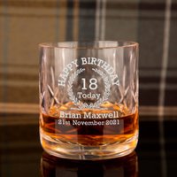 Gravur 18. Geburtstag Crystal Whisky Glas Für Sie Oder Ihn Mit Präsentationsbox. Personalisiertes Geburtstags-Andenken Geschenkideen von ForeverBespoke