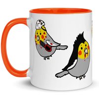 Cockatiel Mörder Tasse Für Halloween Geschenk, Orange Und Weiß Kaffeetasse, Geschenke Vogelbesitzer von ForeverCockatiel