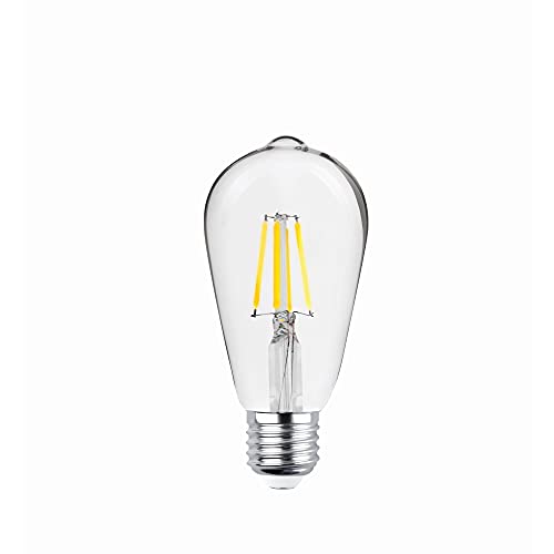 1x Forever Light LED Birne Filament E27 ST64 4W 230V 2700K 470 Lumen COG Klar Reto Glühbirne Vintage-Stil von Foreverlight