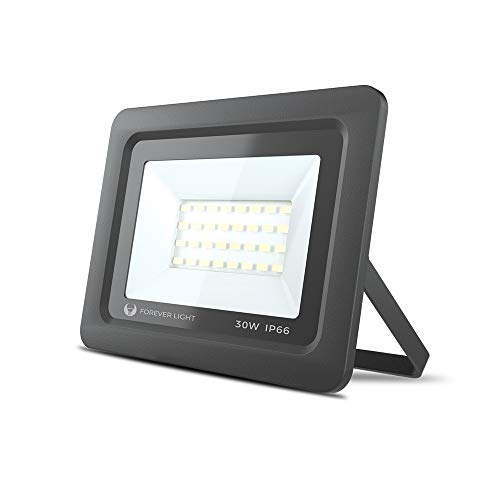 Forever Light Flutlicht LED PROXIM ll IP66 Wasserdicht Strahler Fluter 30W Ersetzt 150W Kaltweiß (6000K) 2400LM Spotlight Außenstrahler Wandstrahler von Foreverlight