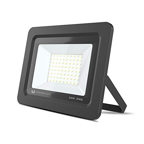 Forever Light Flutlicht LED PROXIM ll IP66 Wasserdicht Strahler Fluter 50W Ersetzt 200W Neutralweiß (4500K) 4000LM Spotlight Außenstrahler Wandstrahler von Foreverlight