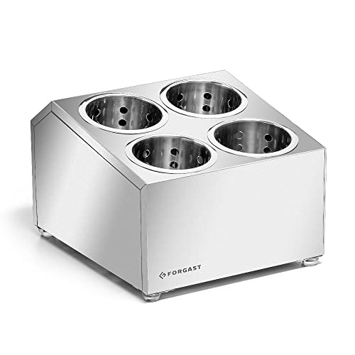 Forgast 4-teiliger Küchen utensil Behälter aus Edelstahl | Küchenutensilienhalter | Utensilienhalter | Besteckhalter | Küchenutensilien | Organize Besteckkorb | Kochutensilienhalter von Forgast
