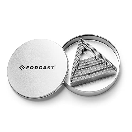 Forgast 9x Edelstahl Ausstechformen | Dreieck | Brotausstechformen für Kinder | Ausstecher | Ausstechform | Keksausstecher | Plätzchenausstecher | Keksschneider | für Kekse, Marzipan, Plätzchen Forgast 9x Edelstahl Ausstechformen | Dreieck | Brotausstechformen für Kinder | Ausstecher | Ausstechform | Keksausstecher | Plätzchenausstecher | Keksschneider | für Kekse, Marzipan, Plätzchen von Forgast