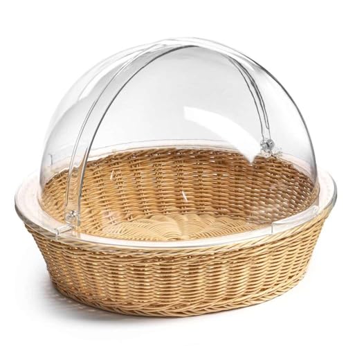Forgast Brotkorb mit Deckel | Runder Korb mit 39,5 cm Durchmesser | 10,5 cm Tiefe | Rolldeckel aus Polycarbonat | Einfache, hygienische und ästhetische Präsentation von Brot in Hotel oder Restaurant Forgast Brotkorb mit Deckel | Runder Korb mit 39,5 cm Durchmesser | 10,5 cm Tiefe | Rolldeckel aus Polycarbonat | Einfache, hygienische und ästhetische Präsentation von Brot in Hotel oder Restaurant von Forgast