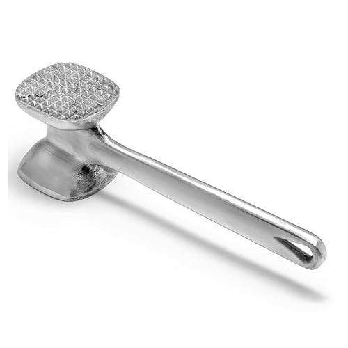 Forgast Doppelseiten Fleischhammer | Aluminium | Steak Hammerschleifer | Hammerhammer Werkzeug | Fleischklopfer | Steak Stampfer Werkzeug von Forgast