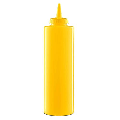Forgast Dosierflasche Flasche | 700ml | Gelb | Sqeezeflasche | Spritzflaschen | Squeeze Condiment Bottle | Saucenflasche | Quetschflasche für Senf usw. | Küche, BBQ, Grill von Forgast